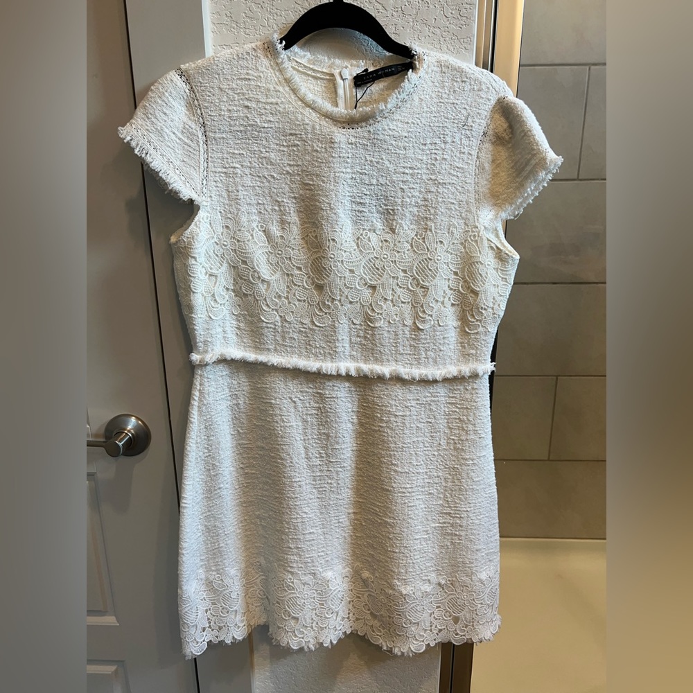White Zara Lace Dress NWT